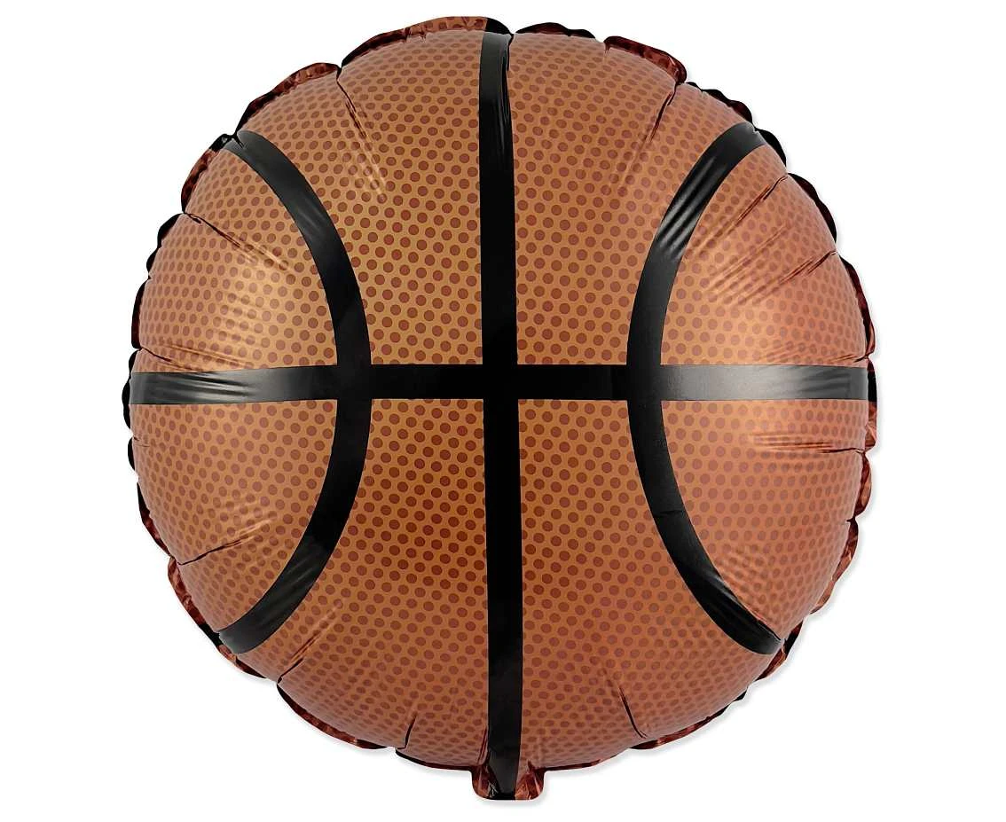 Foil balloon 18" FX - Basketball (round), unpacked
